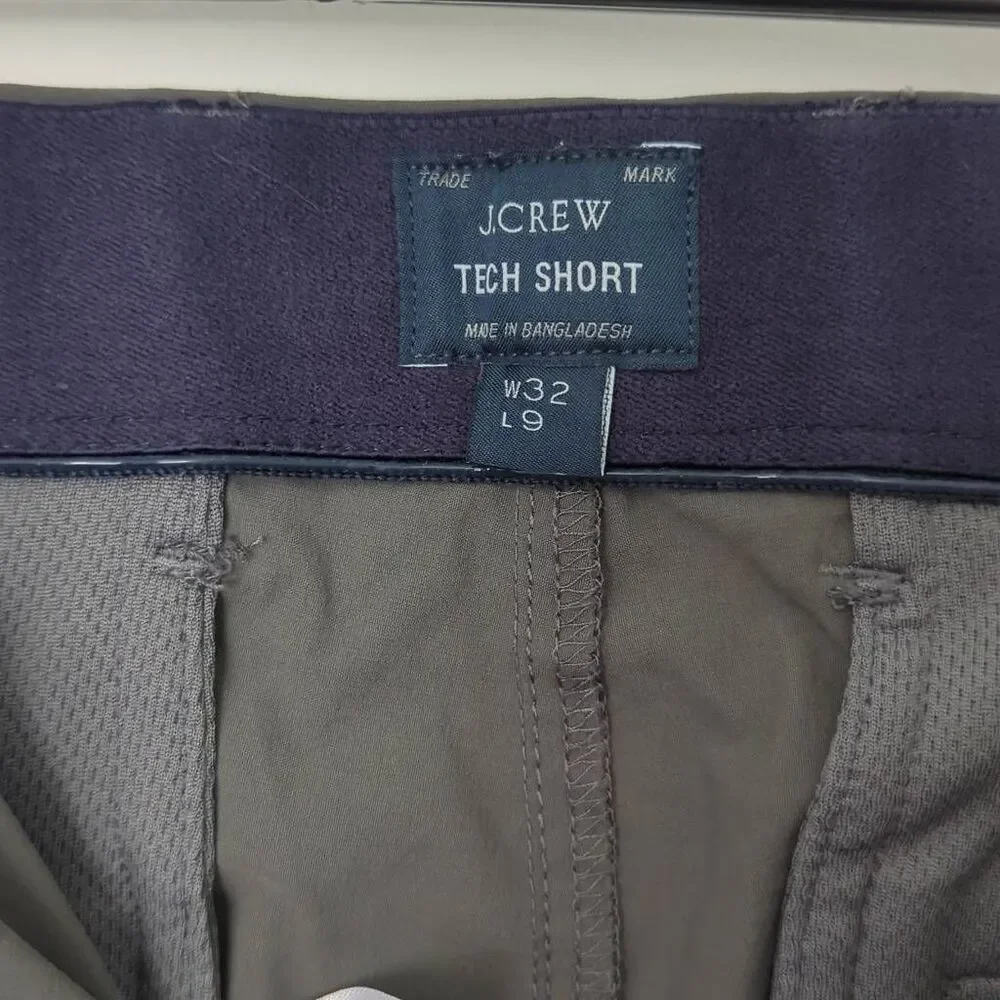 J. Crew Tech Short Gray Size w32 l9